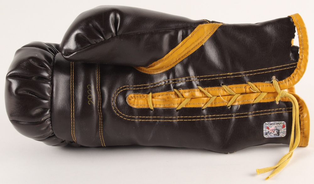 Mike Tyson Signed Vintage Leather Everlast Boxing Glove with Display Case (PSA COA) at PristineAuction.com Mike Tyson Signed Vintage Leather Everlast Boxing Glove with Display Case (PSA COA) at PristineAuction.com