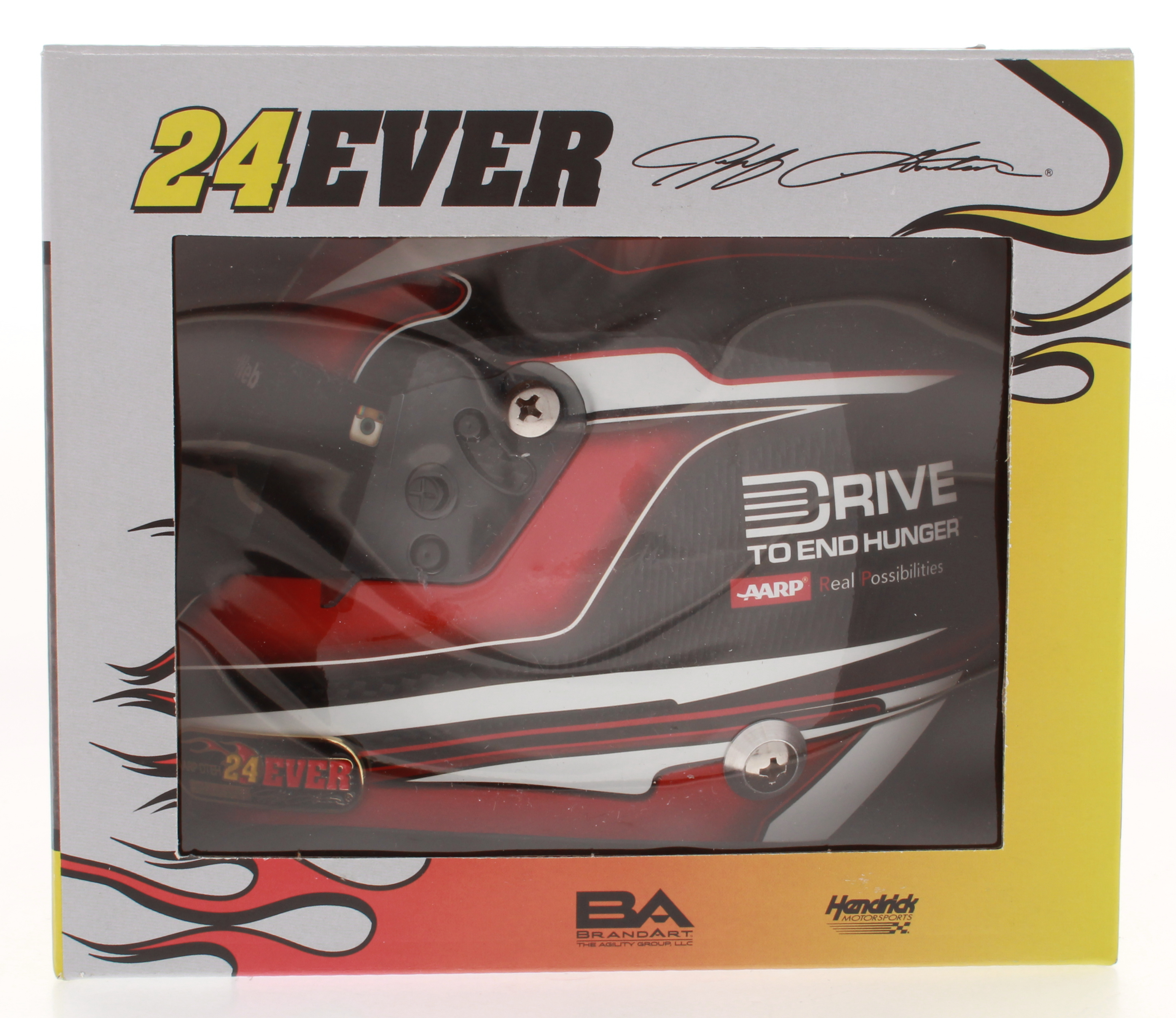 Jeff Gordon Signed NASCAR Limited Edition AARP/DTEH 1:3 Scale Mini-Helmet (Gordon Hologram) at PristineAuction.com Jeff Gordon Signed NASCAR Limited Edition AARP/DTEH 1:3 Scale Mini-Helmet (Gordon Hologram) at PristineAuction.com