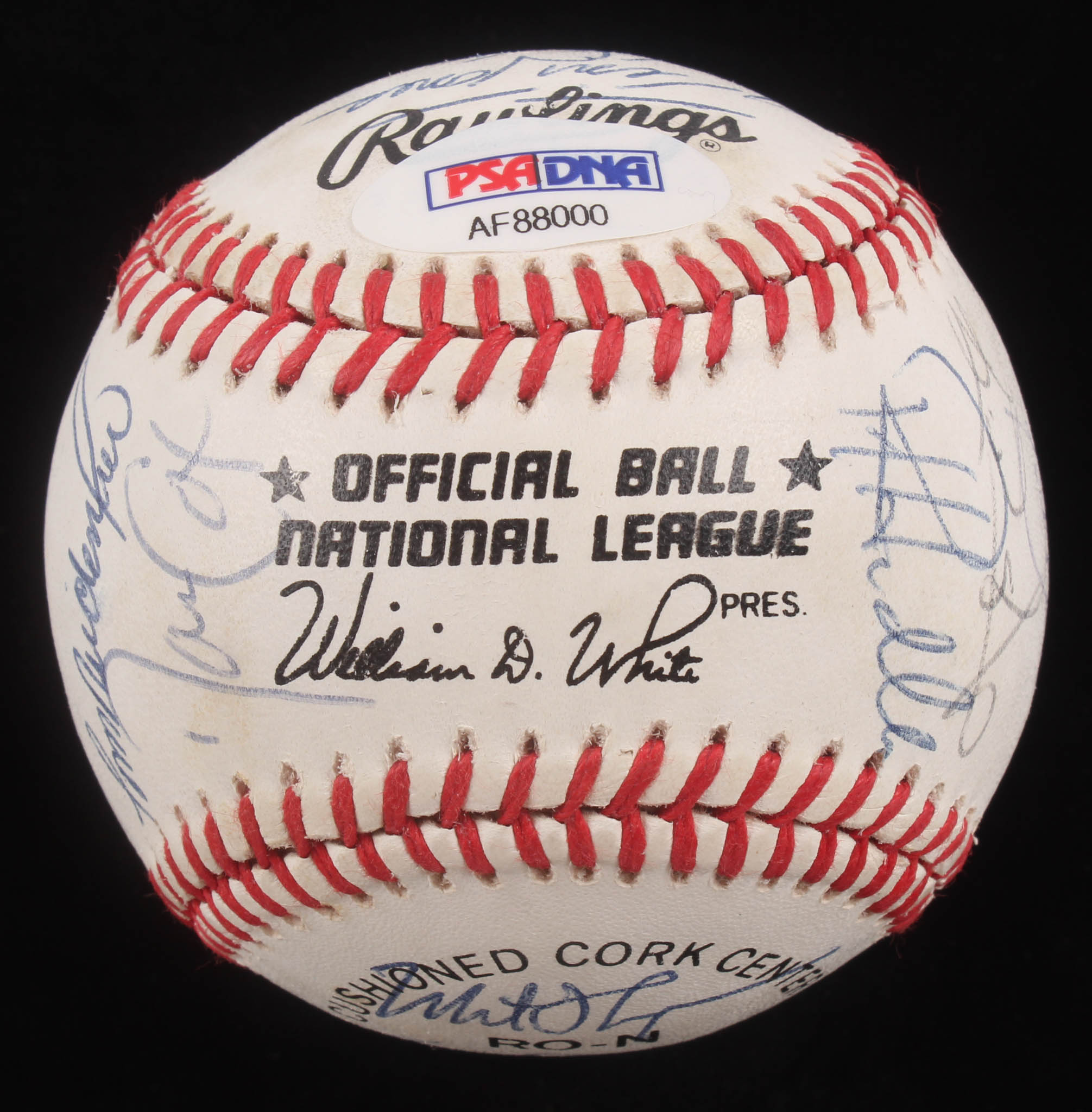 1990 St. Louis Cardinals ONL Baseball Team-Signed by (20) with Todd Zeille, Terry Pendleton, Willie McGee with Display Case (PSA LOA) at PristineAuction.com 1990 St. Louis Cardinals ONL Baseball Team-Signed by (20) with Todd Zeille, Terry Pendleton, Willie McGee with Display Case (PSA LOA) at PristineAuction.com
