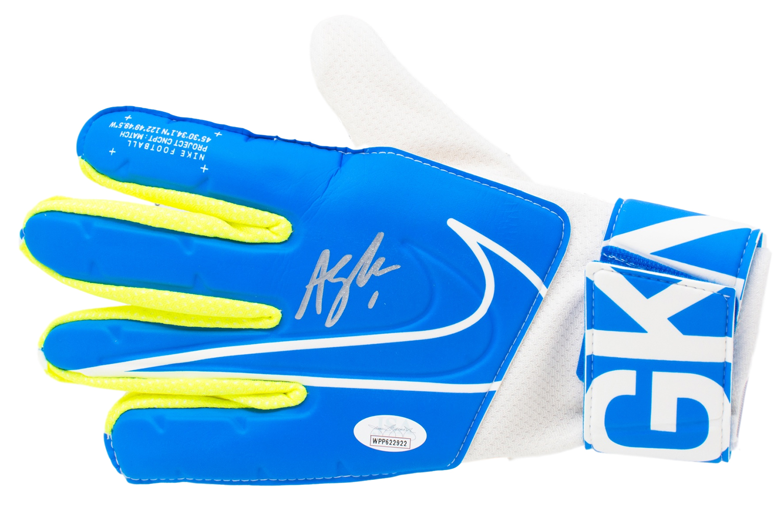 Alyssa Naeher Signed Nike Soccer Goalkeeper Glove (JSA COA) at PristineAuction.com Alyssa Naeher Signed Nike Soccer Goalkeeper Glove (JSA COA) at PristineAuction.com