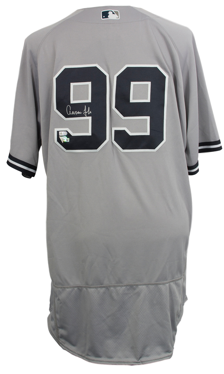 Aaron Judge Signed Yankees Majestic Jersey (Fanatics Hologram & MLB Hologram) at PristineAuction.com Aaron Judge Signed Yankees Majestic Jersey (Fanatics Hologram & MLB Hologram) at PristineAuction.com