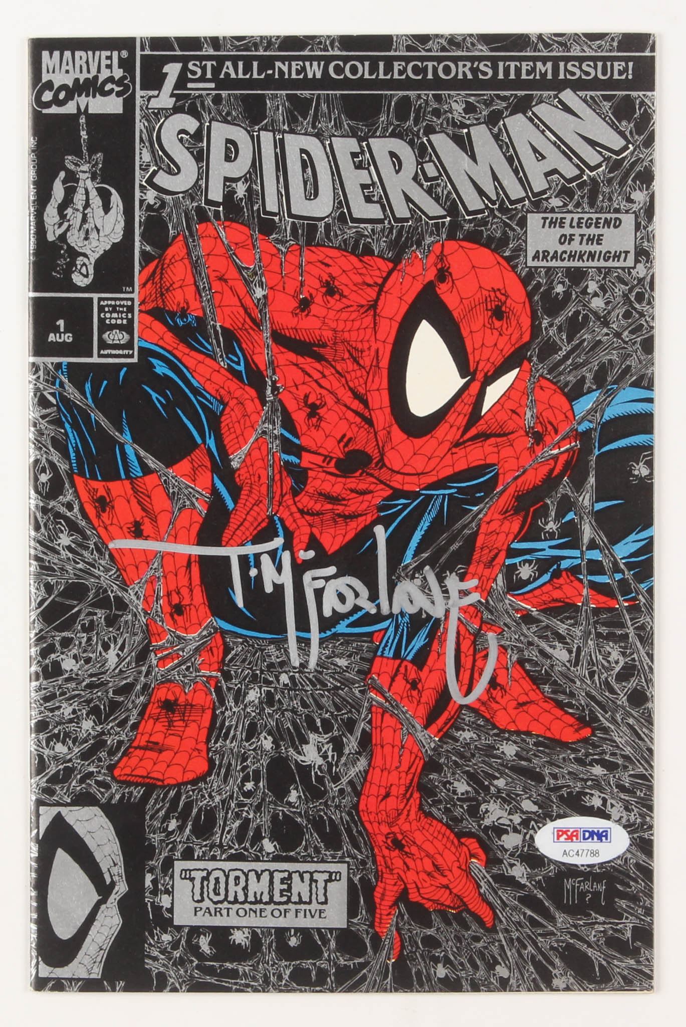 Todd McFarlane Signed 1990 "Spider-Man" #1 Marvel Collector's Item Issue Comic Book (PSA COA) at PristineAuction.com Todd McFarlane Signed 1990 "Spider-Man" #1 Marvel Collector's Item Issue Comic Book (PSA COA) at PristineAuction.com