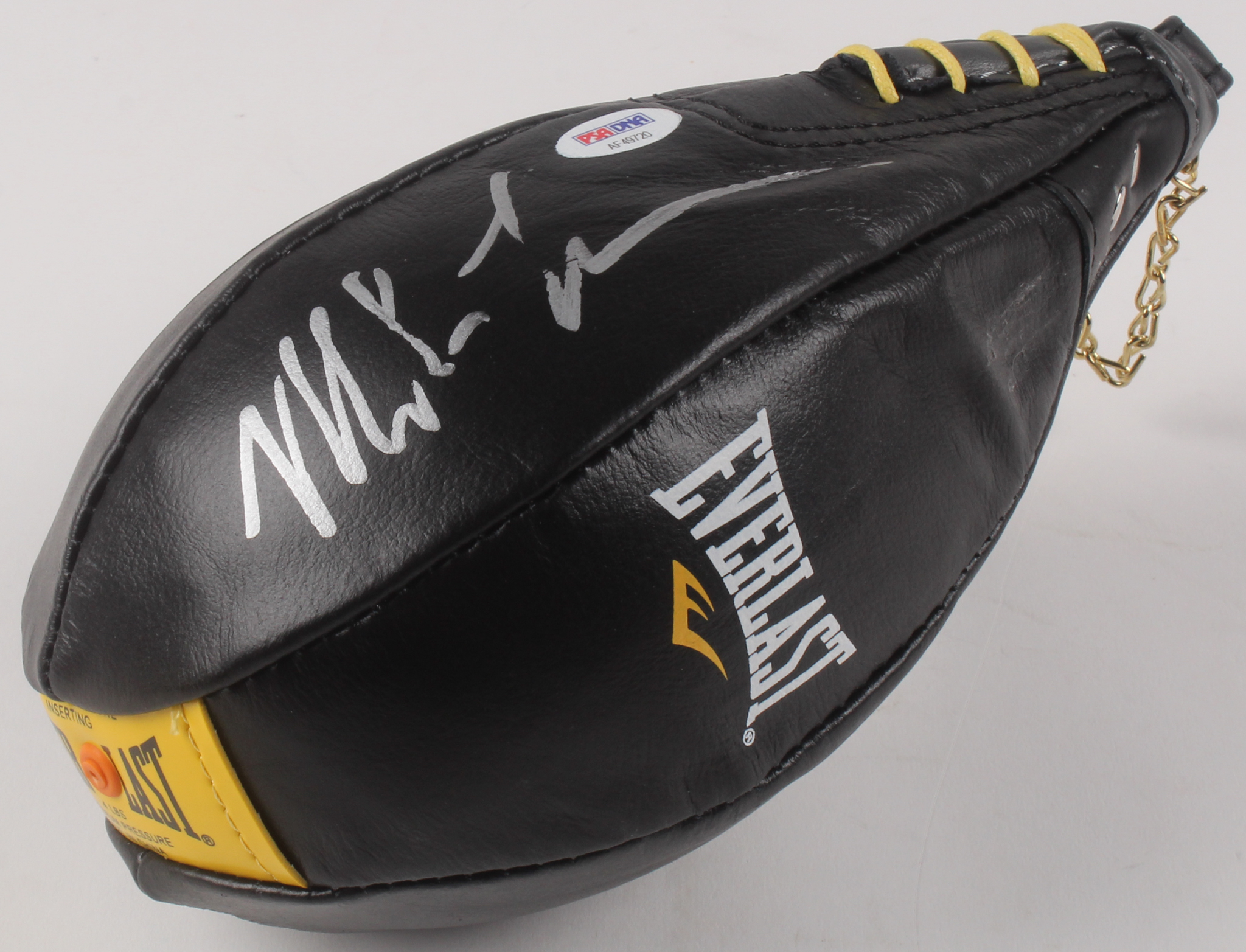Mike Tyson Signed Leather Everlast Speed Bag (PSA COA) at PristineAuction.com Mike Tyson Signed Leather Everlast Speed Bag (PSA COA) at PristineAuction.com