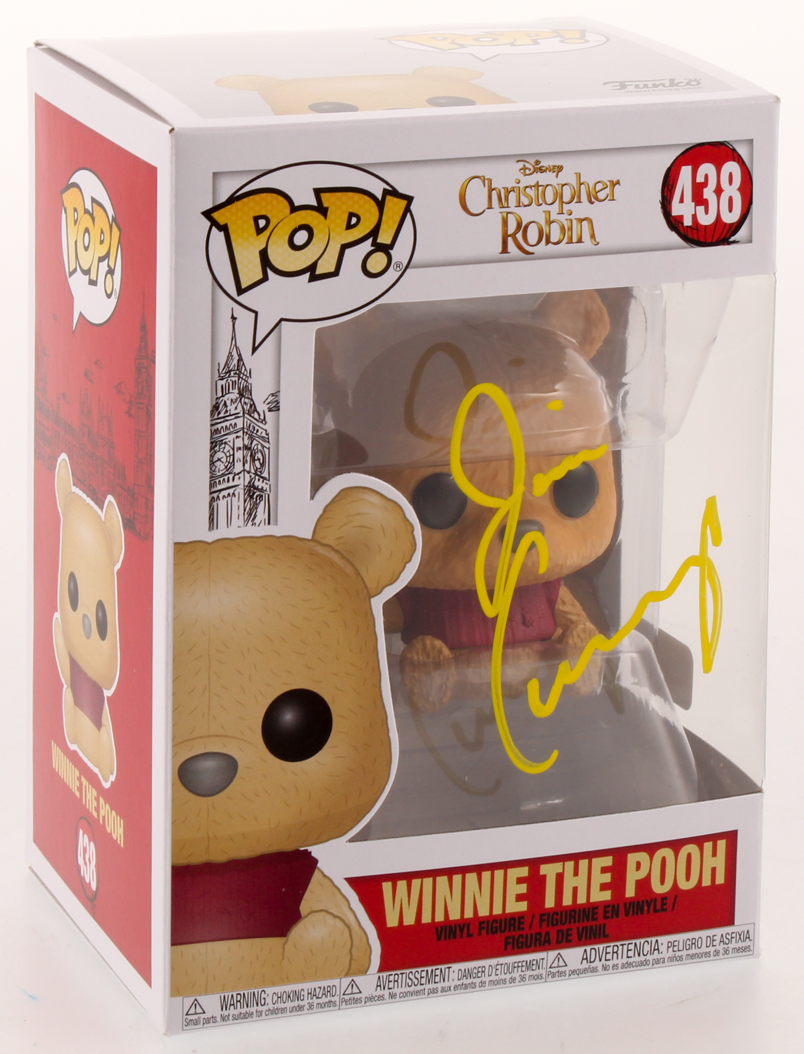 Jim Cummings Signed Disney Christopher Robin "Winnie the Pooh" #438 Funko POP! Vinyl Figure (PA COA) at PristineAuction.com Jim Cummings Signed Disney Christopher Robin "Winnie the Pooh" #438 Funko POP! Vinyl Figure (PA COA) at PristineAuction.com