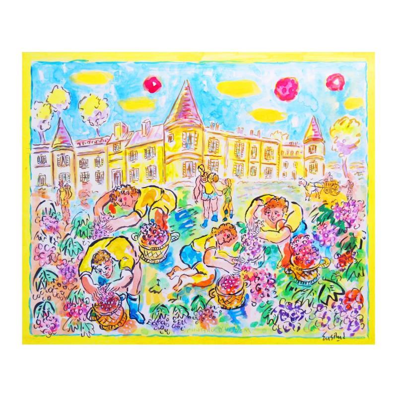 Wayne Ensrud Signed "Harvest at Chateau D'Yquem" 20x24 Mixed Media Original Artwork at PristineAuction.com Wayne Ensrud Signed "Harvest at Chateau D'Yquem" 20x24 Mixed Media Original Artwork at PristineAuction.com