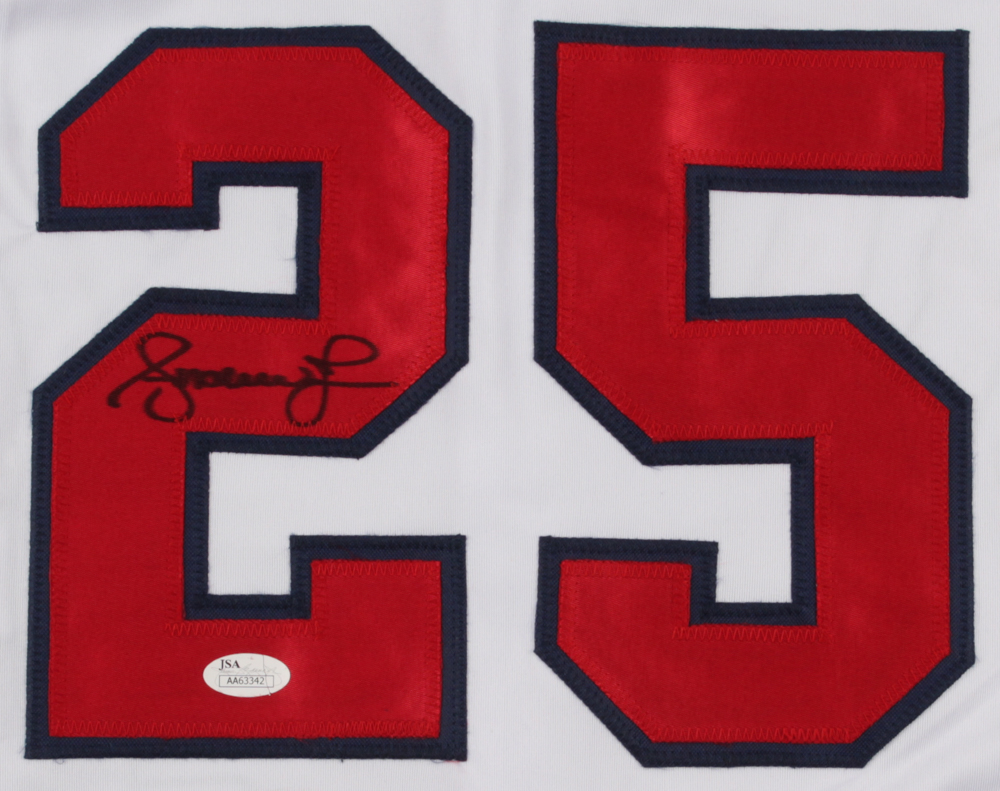 Andruw Jones Signed Jersey (JSA COA) at PristineAuction.com Andruw Jones Signed Jersey (JSA COA) at PristineAuction.com