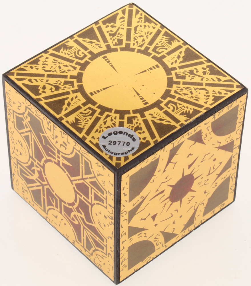 Doug Bradley Signed "Hellraiser" PuzzleBox Cube Prop Inscribed "Pinhead" (Legends COA