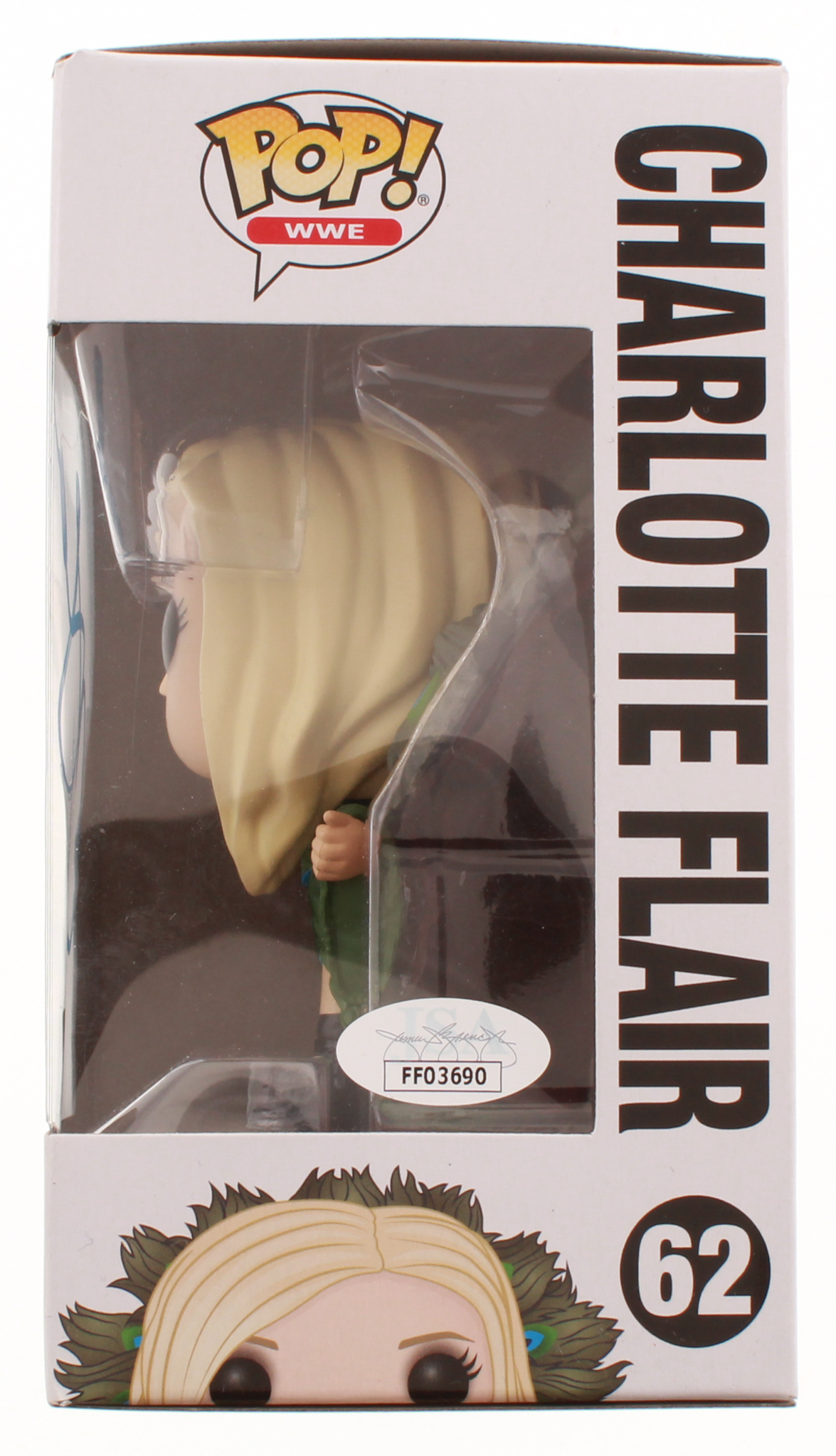 Charlotte Flair Signed WWE Charlotte Flair #62 Funko Pop! Vinyl Figure (JSA COA) at PristineAuction.com Charlotte Flair Signed WWE Charlotte Flair #62 Funko Pop! Vinyl Figure (JSA COA) at PristineAuction.com