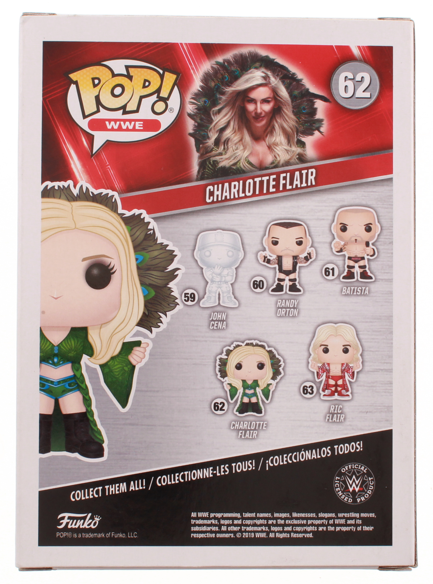 Charlotte Flair Signed WWE Charlotte Flair #62 Funko Pop! Vinyl Figure (JSA COA) at PristineAuction.com Charlotte Flair Signed WWE Charlotte Flair #62 Funko Pop! Vinyl Figure (JSA COA) at PristineAuction.com