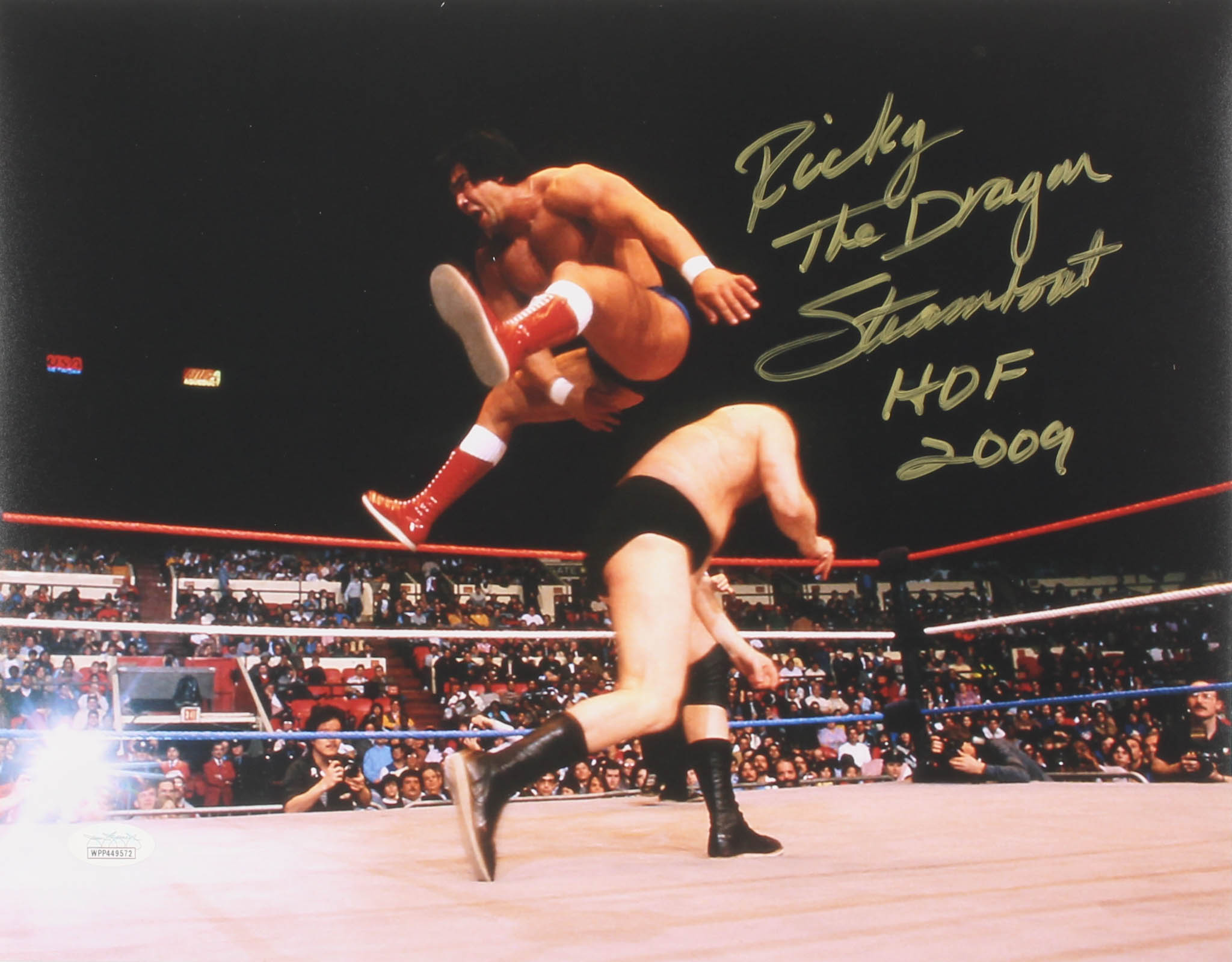 Ricky "The Dragon" Steamboat Signed WWE 11x14 Photo Inscribed "HOF 2009" (JSA COA) at PristineAuction.com Ricky "The Dragon" Steamboat Signed WWE 11x14 Photo Inscribed "HOF 2009" (JSA COA) at PristineAuction.com