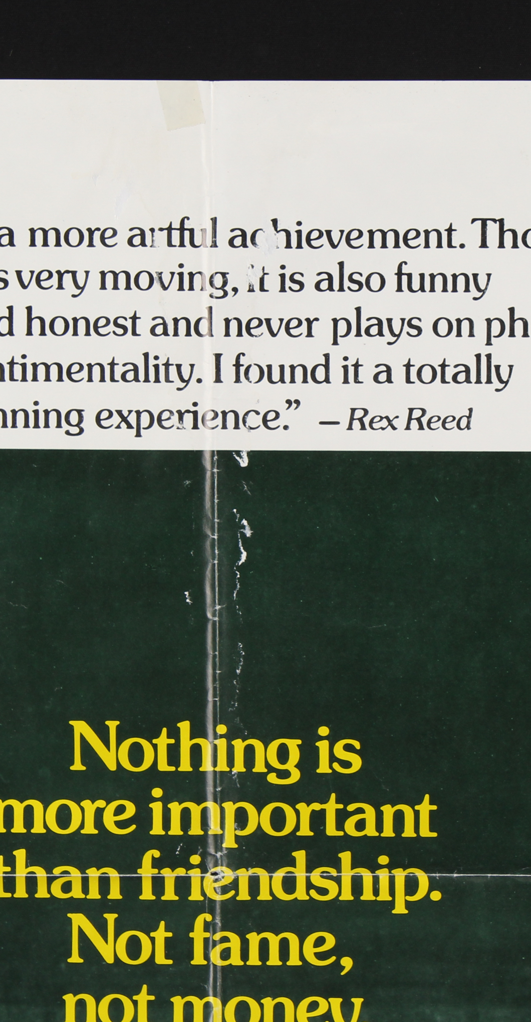 1973 "Bang the Drum Slowly" 27x40 Original Lobby Movie Poster at PristineAuction.com 1973 "Bang the Drum Slowly" 27x40 Original Lobby Movie Poster at PristineAuction.com