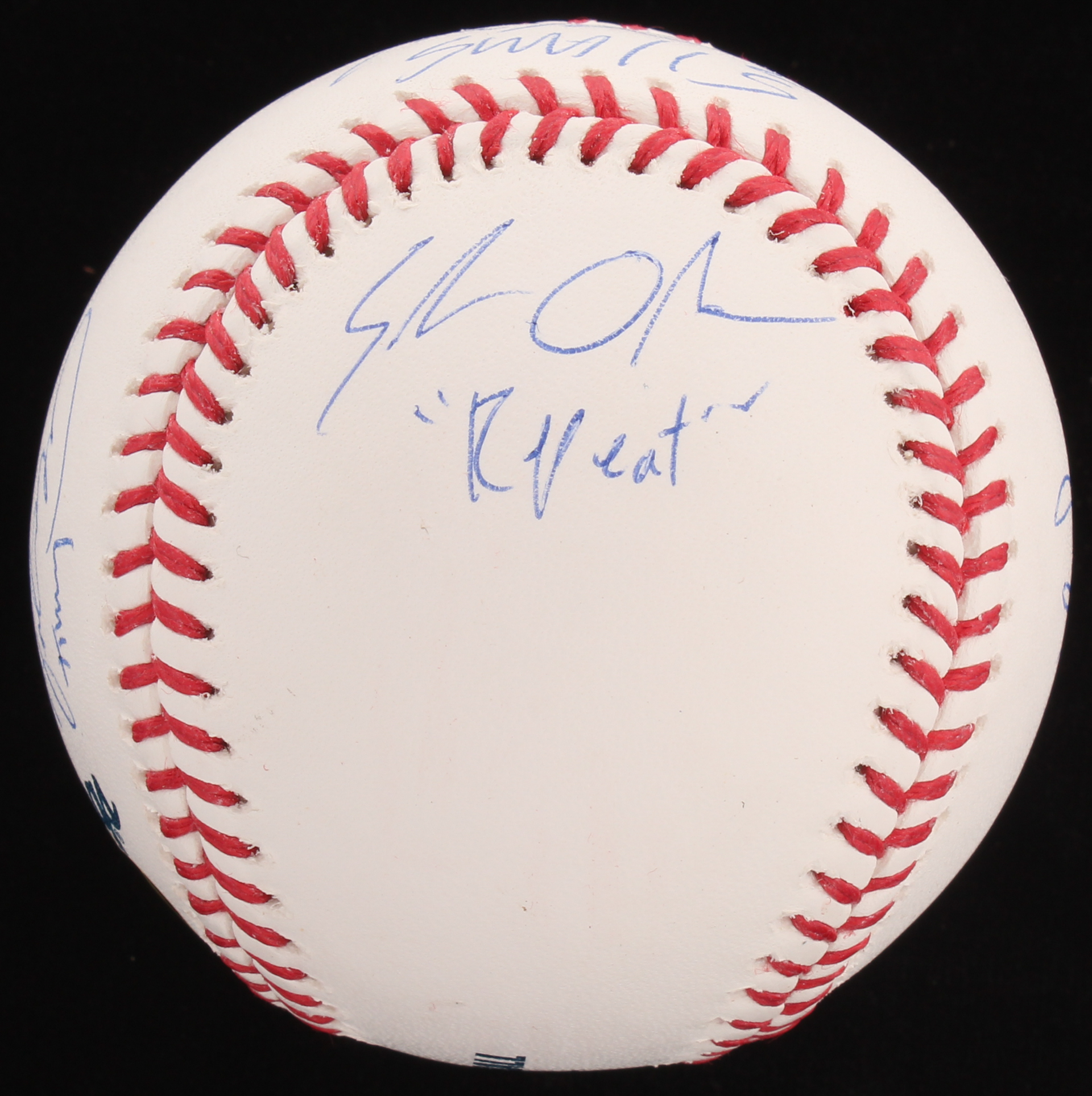 "The Sandlot" OML Baseball Cast-Signed By (6) With Tom Guiry, Chauncey Leopardi, Shane Obedzinski, Marty York with Multiple Inscriptions (MAB Hologram) at PristineAuction.com "The Sandlot" OML Baseball Cast-Signed By (6) With Tom Guiry, Chauncey Leopardi, Shane Obedzinski, Marty York with Multiple Inscriptions (MAB Hologram) at PristineAuction.com