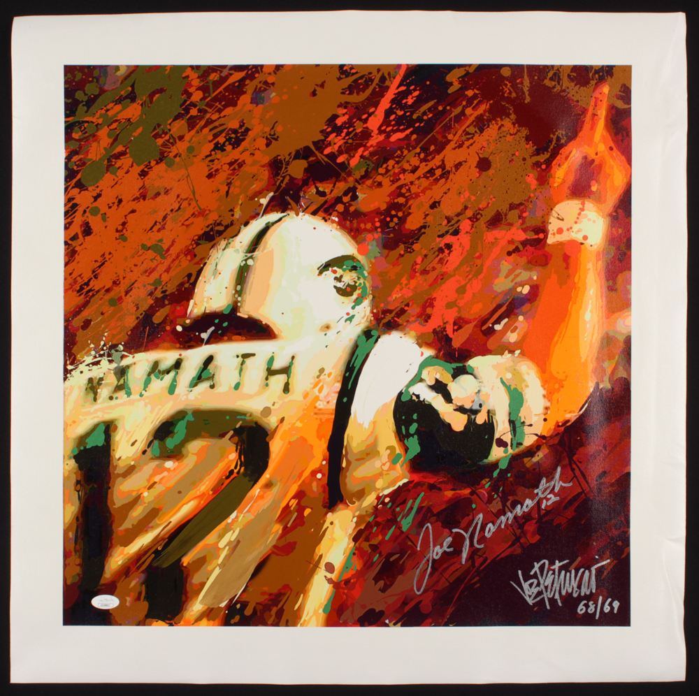 Joe Petruccio & Joe Namath Signed "The Promise" 24x24 Limited Edition Giclee on Canvas #68/69 (JSA COA & PCV COA) at PristineAuction.com Joe Petruccio & Joe Namath Signed "The Promise" 24x24 Limited Edition Giclee on Canvas #68/69 (JSA COA & PCV COA) at PristineAuction.com