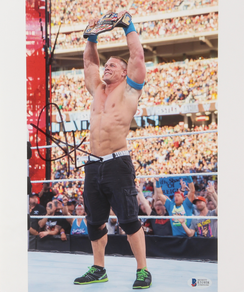 John Cena Signed WWE 10x12 Photo (Beckett COA) at PristineAuction.com John Cena Signed WWE 10x12 Photo (Beckett COA) at PristineAuction.com