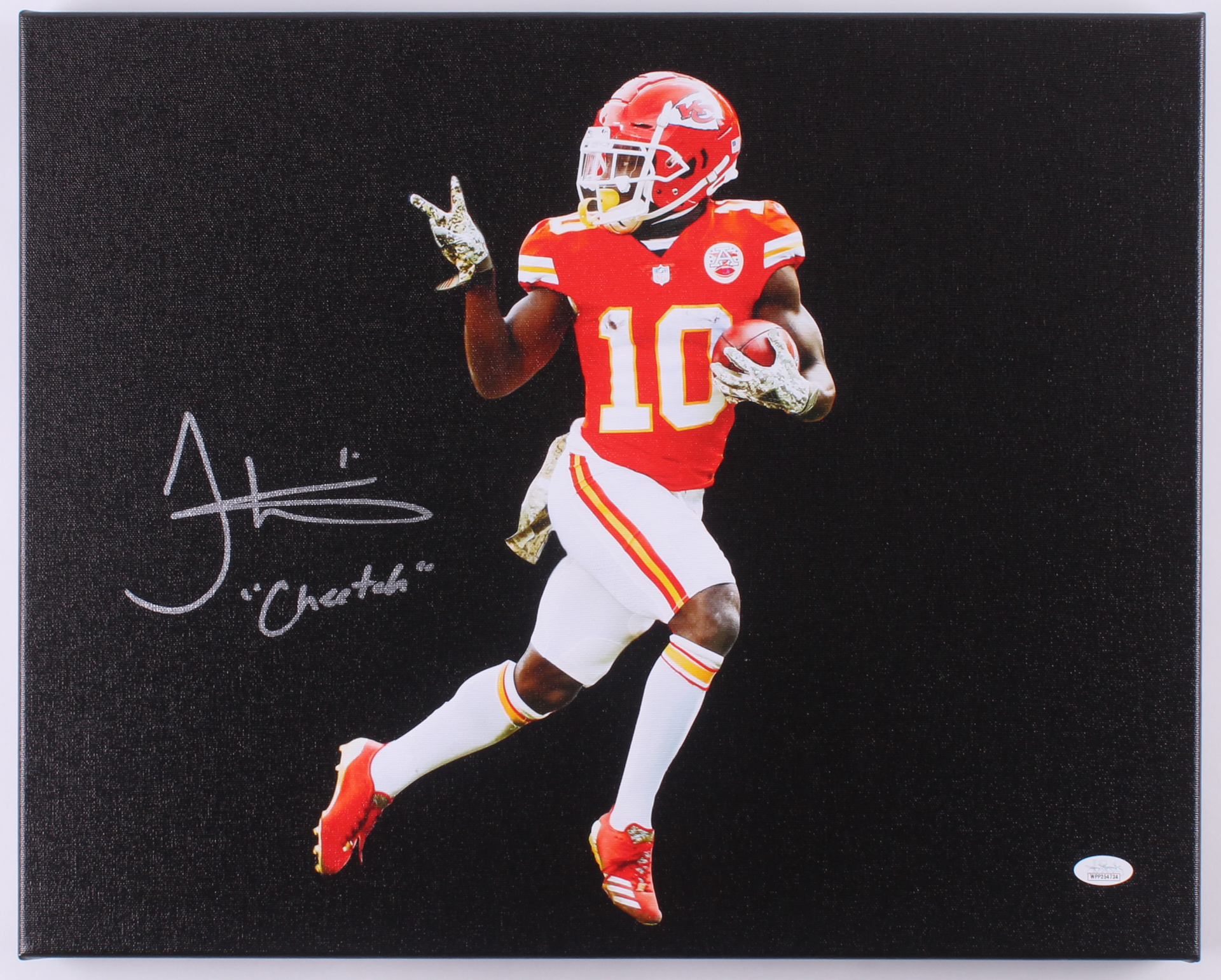Tyreek Hill Signed 35x43 Custom Framed Jersey Display (Beckett) | Pristine Auction