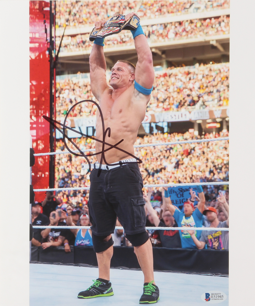 John Cena Signed WWE 10x12 Photo (Beckett COA) at PristineAuction.com John Cena Signed WWE 10x12 Photo (Beckett COA) at PristineAuction.com