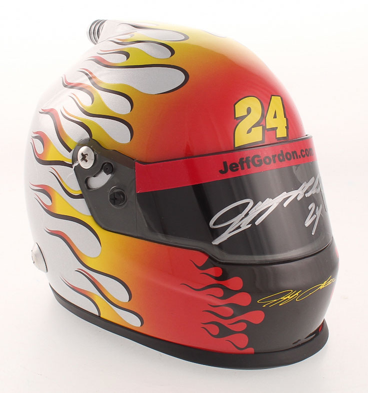 Jeff Gordon Signed NASCAR "24Ever" Career Highlight 1:3 Scale Mini-Helmet (Gordon Hologram) at PristineAuction.com Jeff Gordon Signed NASCAR "24Ever" Career Highlight 1:3 Scale Mini-Helmet (Gordon Hologram) at PristineAuction.com