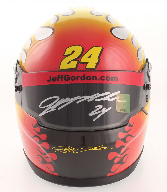 Jeff Gordon Signed NASCAR "24Ever" Career Highlight 1:3 Scale Mini-Helmet (Gordon Hologram) at PristineAuction.com Jeff Gordon Signed NASCAR "24Ever" Career Highlight 1:3 Scale Mini-Helmet (Gordon Hologram) at PristineAuction.com