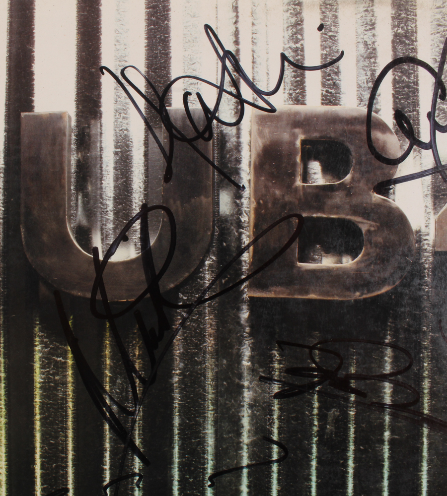 UB40 Signed "UB40" Vinyl Album Band-Signed by (7) with Ali Campbell, Robin Campbell, Astro, Mickey Virtue, James Brown (JSA COA) at PristineAuction.com UB40 Signed "UB40" Vinyl Album Band-Signed by (7) with Ali Campbell, Robin Campbell, Astro, Mickey Virtue, James Brown (JSA COA) at PristineAuction.com