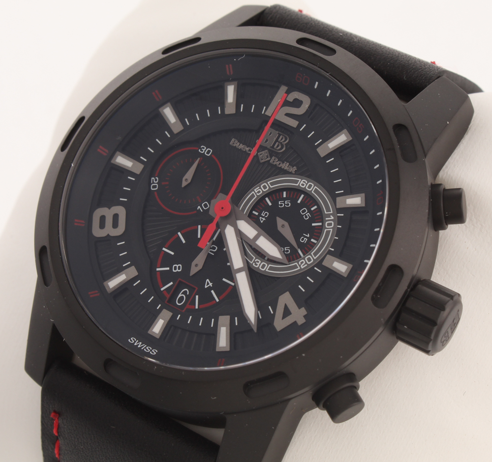 Buech & Boilat Baracchi Men's Chronograph Watch at PristineAuction.com Buech & Boilat Baracchi Men's Chronograph Watch at PristineAuction.com