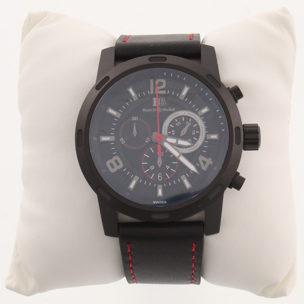 Buech & Boilat Baracchi Men's Chronograph Watch at PristineAuction.com Buech & Boilat Baracchi Men's Chronograph Watch at PristineAuction.com