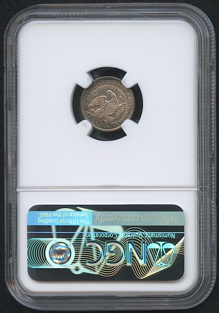 1837 H10C Capped Bust Half Dime (NGC AU 55) at PristineAuction.com 1837 H10C Capped Bust Half Dime (NGC AU 55) at PristineAuction.com