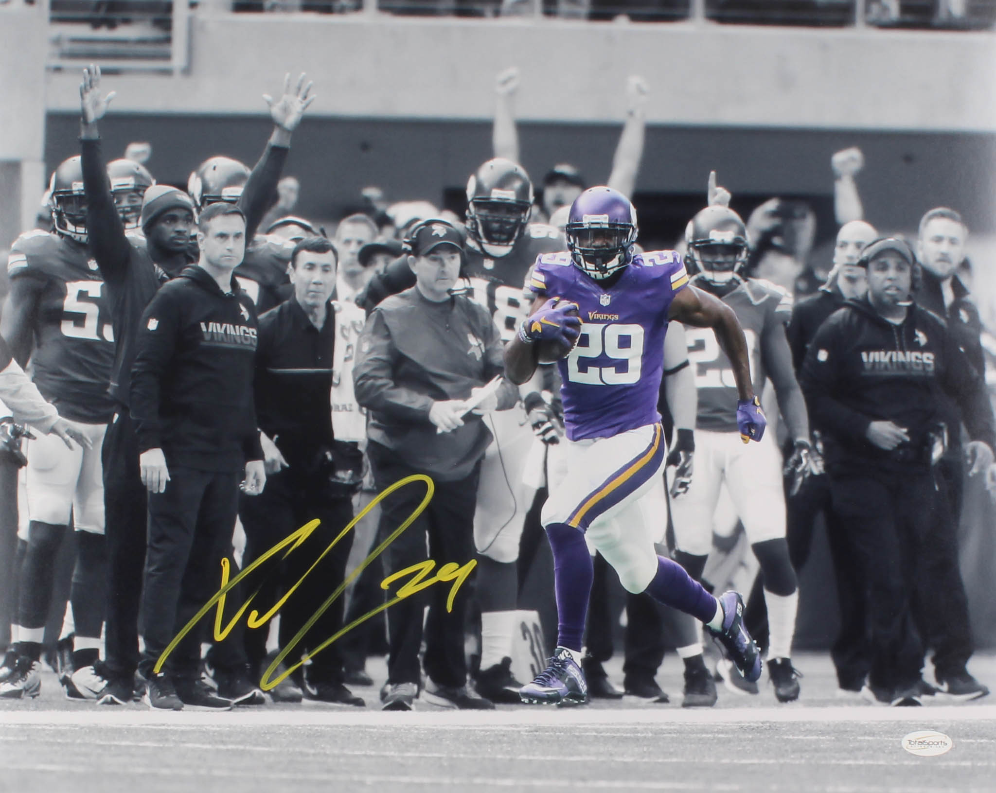 Xavier Rhodes Muthead Xavier Rhodes Signed Minnesota Vikings 16x20 Photo (TSE COA) | Pristine ...