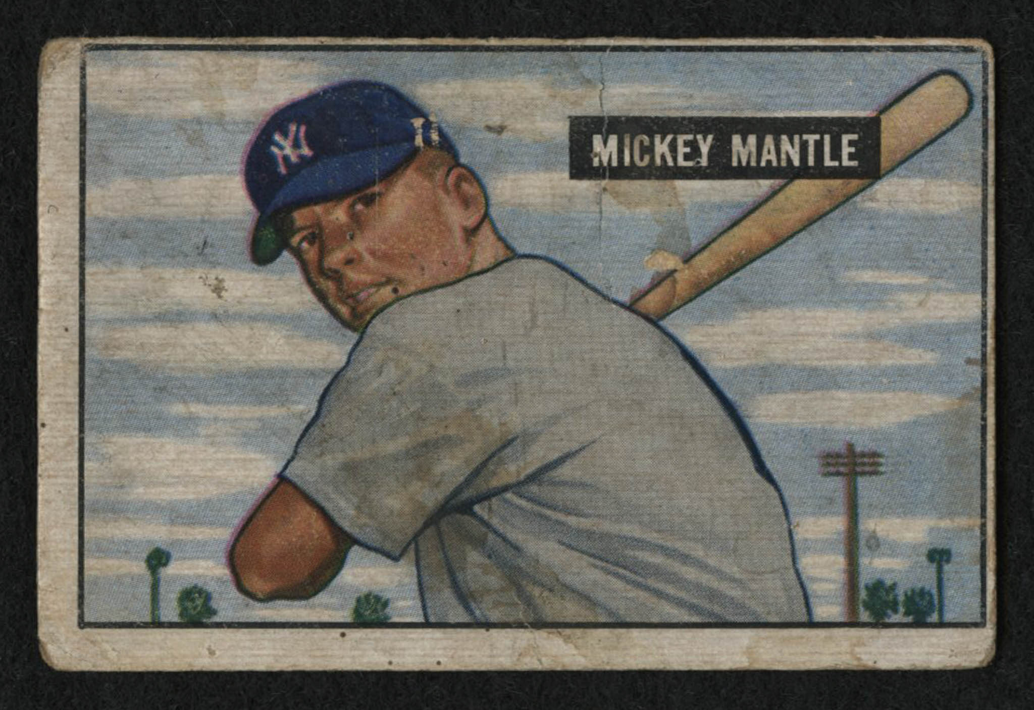 1951 Bowman #253 Mickey Mantle RC at PristineAuction.com 1951 Bowman #253 Mickey Mantle RC at PristineAuction.com