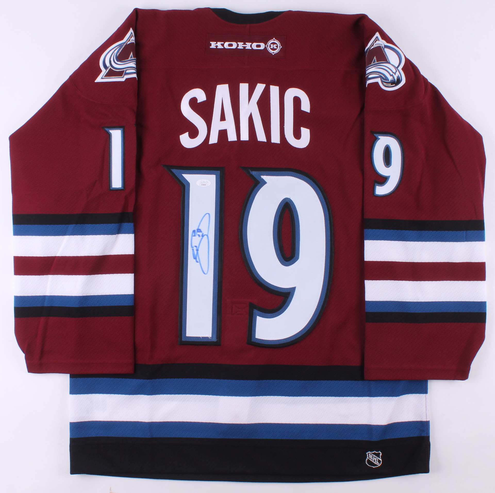 Joe Sakic Signed Colorado Avalanche Captain Jersey (JSA COA) at PristineAuction.com Joe Sakic Signed Colorado Avalanche Captain Jersey (JSA COA) at PristineAuction.com
