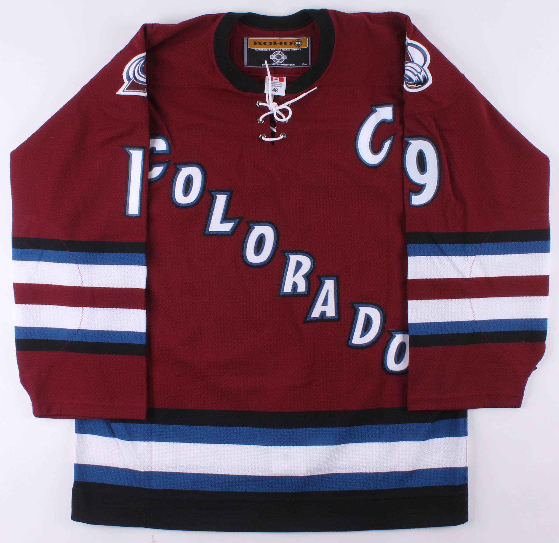 Joe Sakic Signed Colorado Avalanche Captain Jersey (JSA COA) at PristineAuction.com Joe Sakic Signed Colorado Avalanche Captain Jersey (JSA COA) at PristineAuction.com