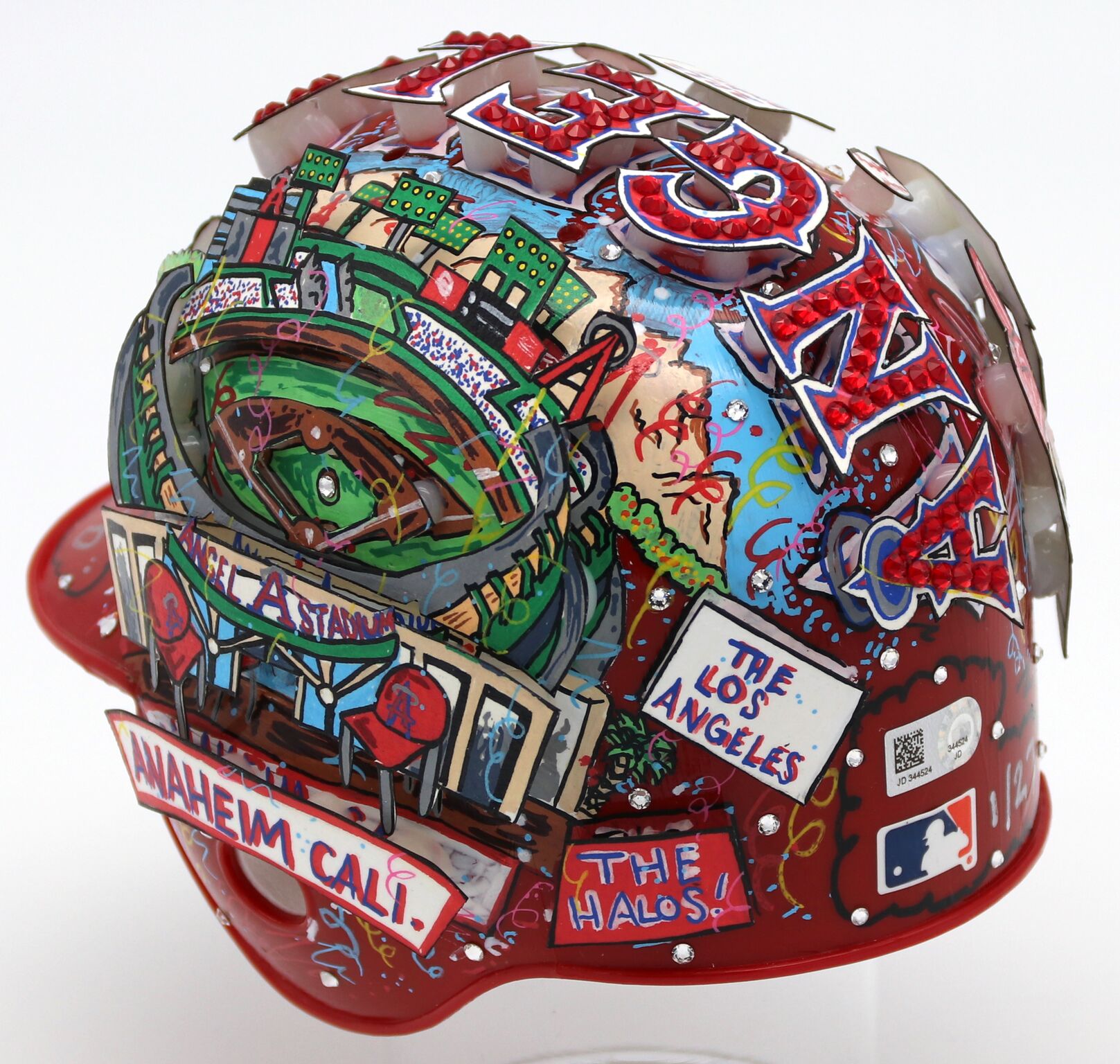 Mike Trout Signed Los Angeles Angels LE Mini Batting Helmet Inscribed "Kiiiiid" Hand-Painted by Charles Fazzino (MLB Hologram & Fazzino LOA) at PristineAuction.com Mike Trout Signed Los Angeles Angels LE Mini Batting Helmet Inscribed "Kiiiiid" Hand-Painted by Charles Fazzino (MLB Hologram & Fazzino LOA) at PristineAuction.com