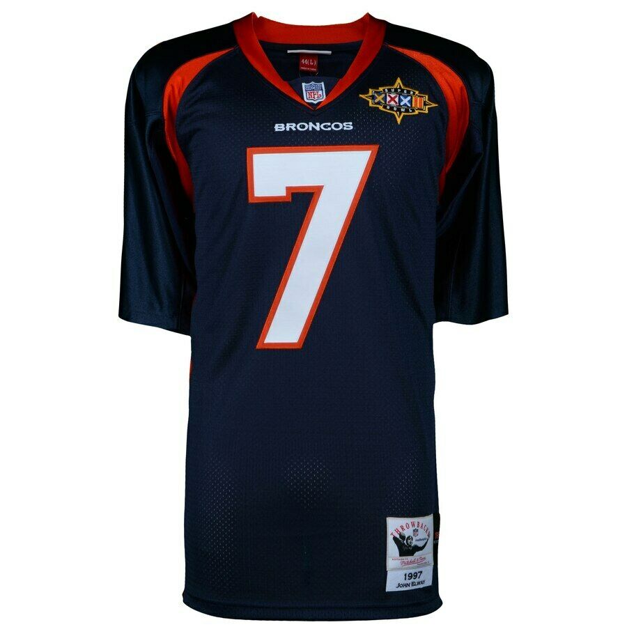 John Elway Signed Denver Broncos Jersey Inscribed "HOF 04" (Fanatics Hologram) at PristineAuction.com John Elway Signed Denver Broncos Jersey Inscribed "HOF 04" (Fanatics Hologram) at PristineAuction.com