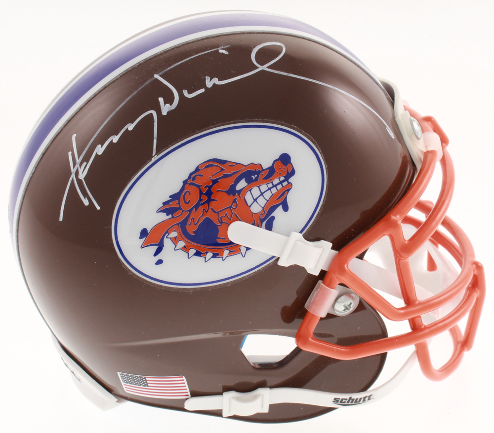 Henry Winkler Signed "The Waterboy" SCLSU Mud Dogs Mini Helmet (Schwartz COA) at PristineAuction.com Henry Winkler Signed "The Waterboy" SCLSU Mud Dogs Mini Helmet (Schwartz COA) at PristineAuction.com