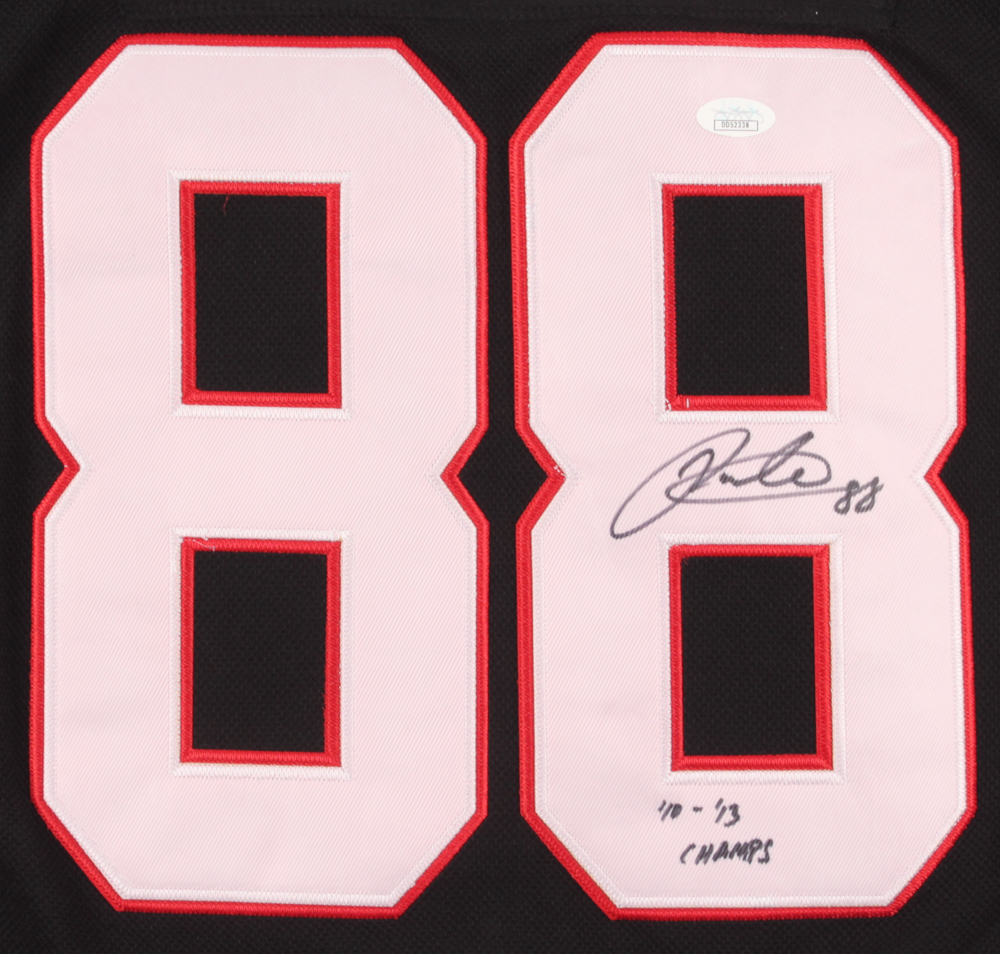 Patrick Kane Signed Chicago Blackhawks Jersey Inscribed "'10 - '13 Champs" (JSA COA) at PristineAuction.com Patrick Kane Signed Chicago Blackhawks Jersey Inscribed "'10 - '13 Champs" (JSA COA) at PristineAuction.com