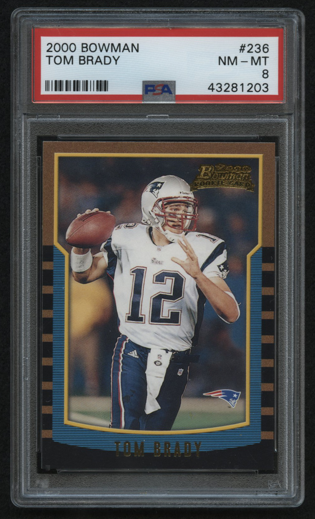 2000 Bowman #236 Tom Brady RC (PSA 8) at PristineAuction.com 2000 Bowman #236 Tom Brady RC (PSA 8) at PristineAuction.com