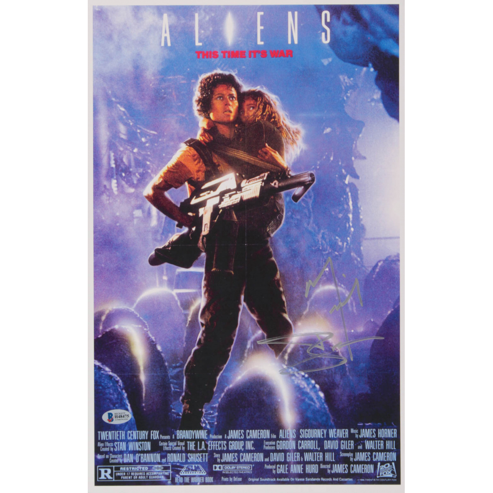 Michael Biehn Signed "Aliens" 11x17 Movie Poster (Beckett COA