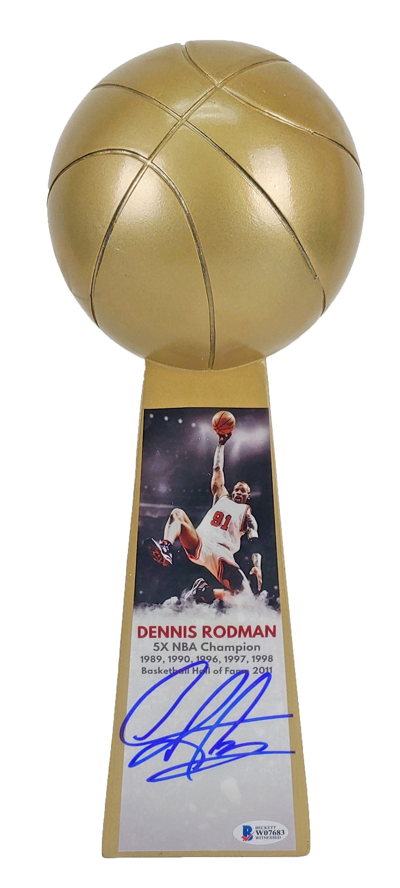Denis Rodman Signed Bulls 14