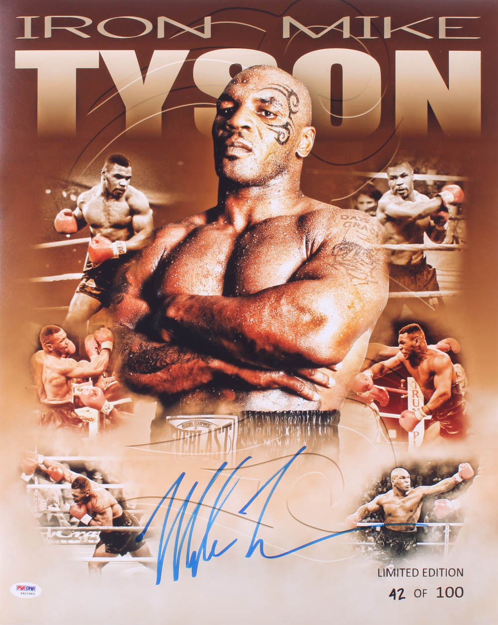 Mike Tyson Signed LE 16x20 Photo (PSA COA) at PristineAuction.com Mike Tyson Signed LE 16x20 Photo (PSA COA) at PristineAuction.com
