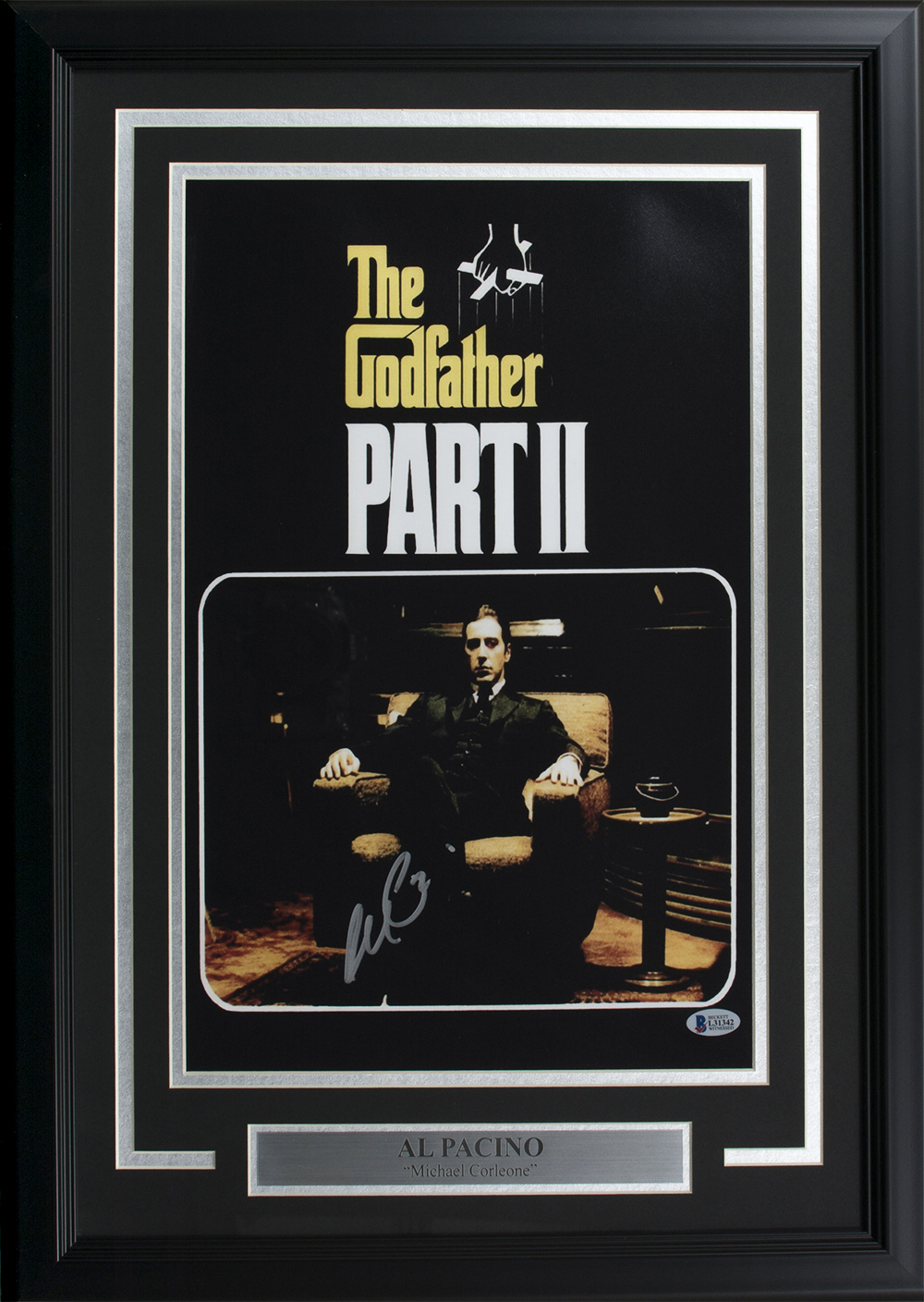 Al Pacino Signed "The Godfather Part II" 17x24 Custom Framed Photo Display (Beckett COA) at PristineAuction.com Al Pacino Signed "The Godfather Part II" 17x24 Custom Framed Photo Display (Beckett COA) at PristineAuction.com