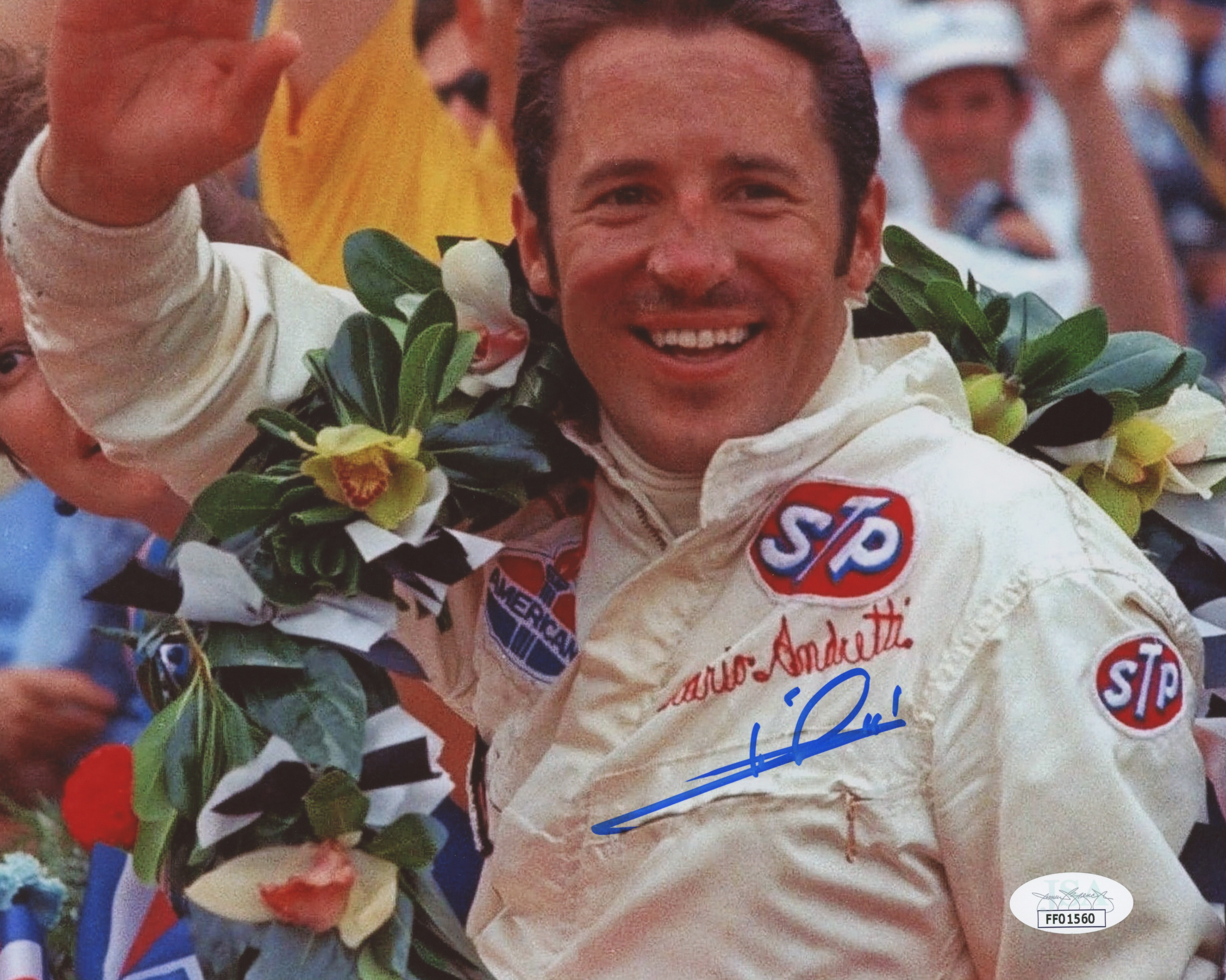 Mario Andretti Signed 8x10 Photo (JSA COA) at PristineAuction.com Mario Andretti Signed 8x10 Photo (JSA COA) at PristineAuction.com