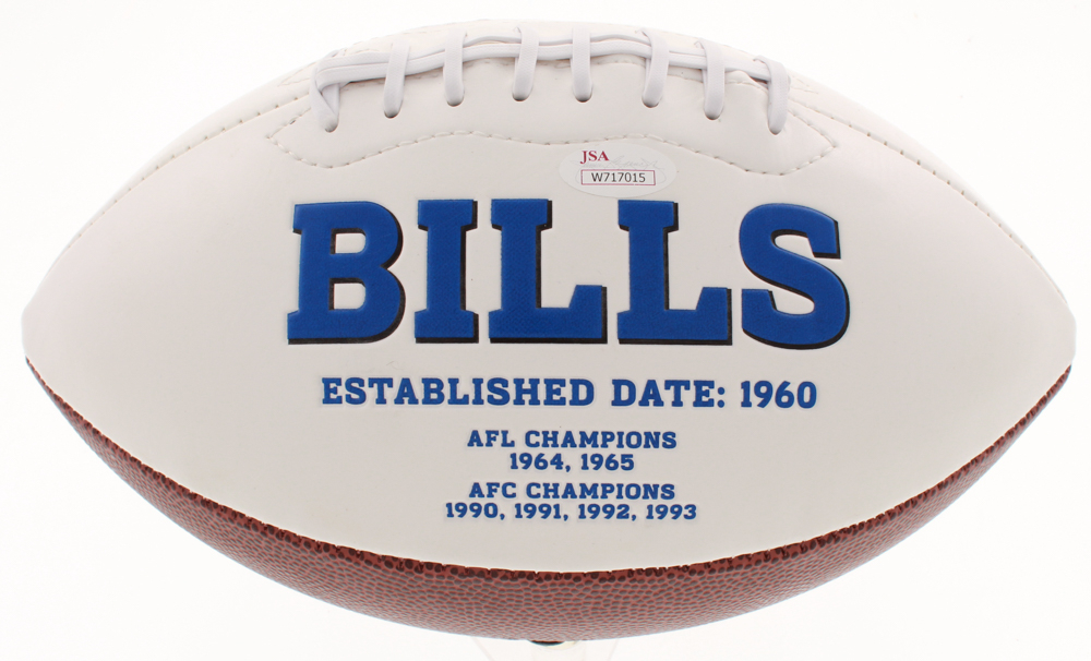 Jim Kelly Signed Buffalo Bills Logo Football Inscribed &hellip;