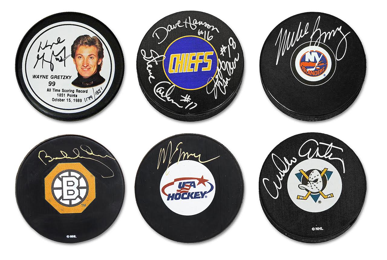 Schwartz Sports 4-Sport Play BALL Mystery Box - Series 1 (4 Items Per Box) (1 Each Baseball, Basketball, Football & Hockey Puck) (Limited to 75) at PristineAuction.com Schwartz Sports 4-Sport Play BALL Mystery Box - Series 1 (4 Items Per Box) (1 Each Baseball, Basketball, Football & Hockey Puck) (Limited to 75) at PristineAuction.com