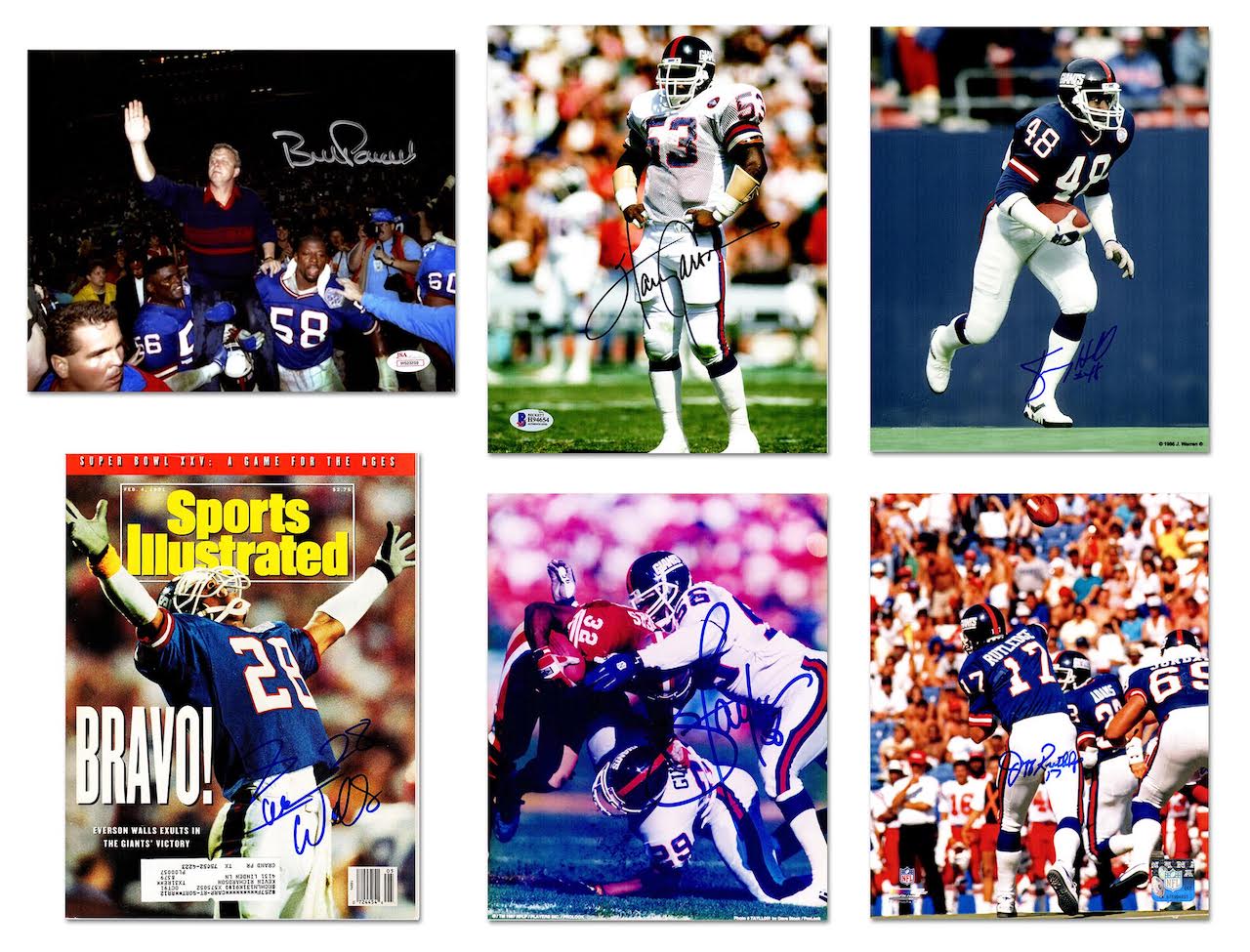 1986, 1990 New York Giants World Champs Mystery Autograph Gift Box – Series 1 (Limited to 100) – **Grand Prize TEAM Signed Jersey** at PristineAuction.com 1986, 1990 New York Giants World Champs Mystery Autograph Gift Box – Series 1 (Limited to 100) – **Grand Prize TEAM Signed Jersey** at PristineAuction.com