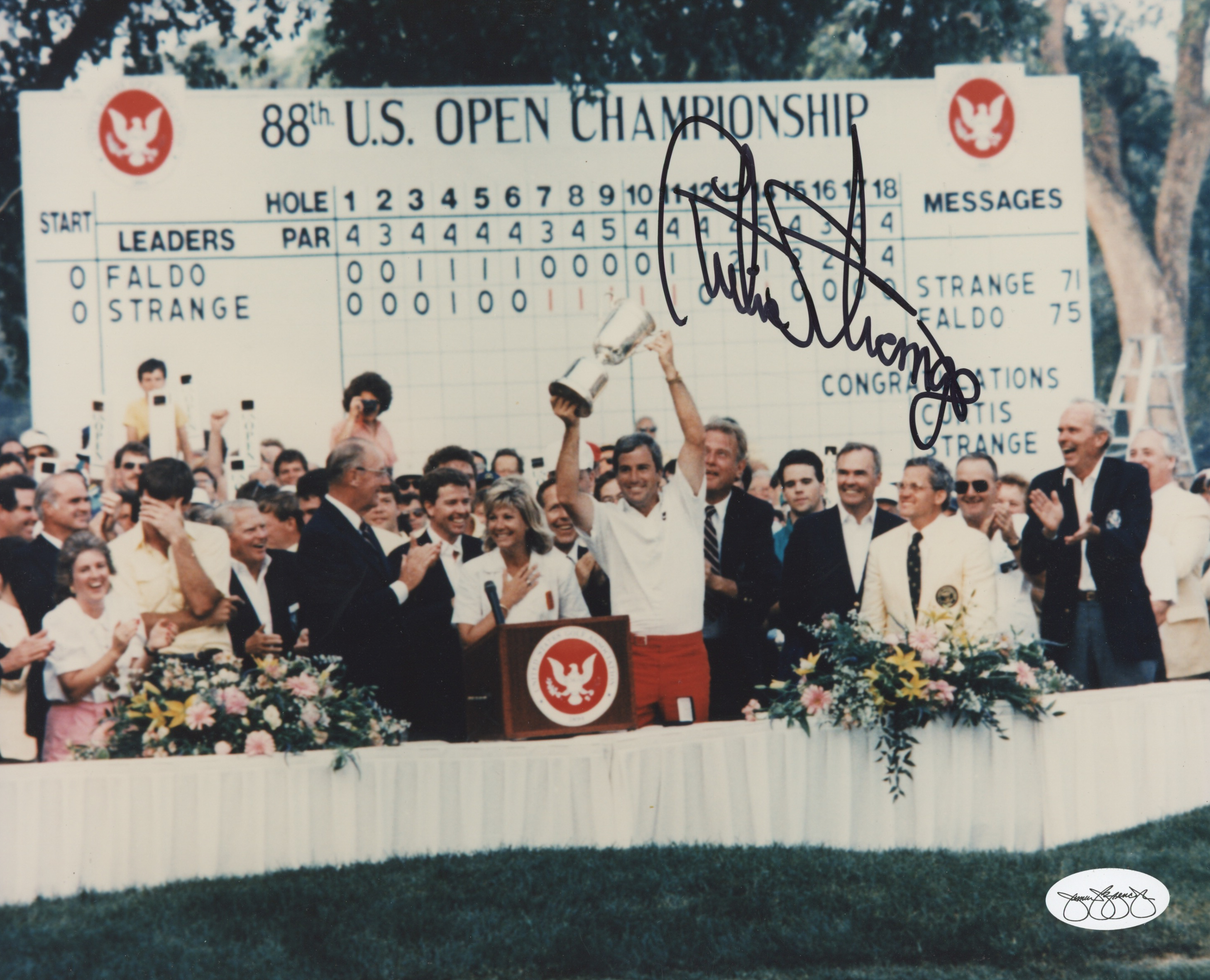 Curtis Strange Signed 8x10 Photo (JSA SOA) at PristineAuction.com Curtis Strange Signed 8x10 Photo (JSA SOA) at PristineAuction.com