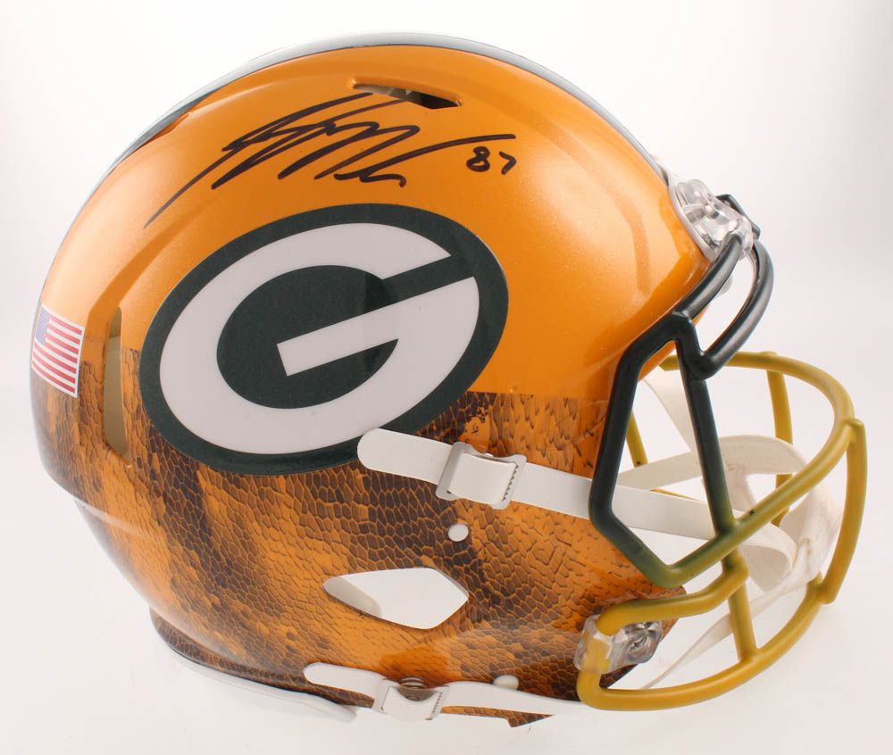 Jordy Nelson Signed Green Bay Packers Full-Size Authentic On-Field Hydro-Dipped Speed Helmet (JSA Hologram) at PristineAuction.com Jordy Nelson Signed Green Bay Packers Full-Size Authentic On-Field Hydro-Dipped Speed Helmet (JSA Hologram) at PristineAuction.com