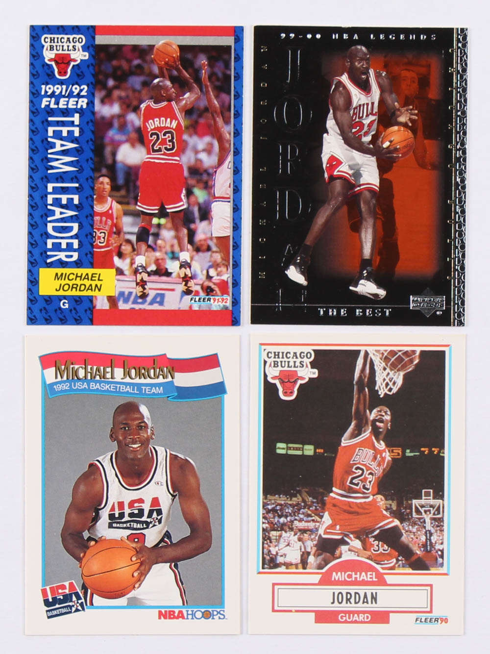 Lot of (110) Michael Jordan Basketball Cards with 1991-92 Fleer #375 Team Leader, 2000 Upper Deck Century Legends #87, 1991-92 Hoops #579 USA, 1990-91 Fleer #26 at PristineAuction.com Lot of (110) Michael Jordan Basketball Cards with 1991-92 Fleer #375 Team Leader, 2000 Upper Deck Century Legends #87, 1991-92 Hoops #579 USA, 1990-91 Fleer #26 at PristineAuction.com