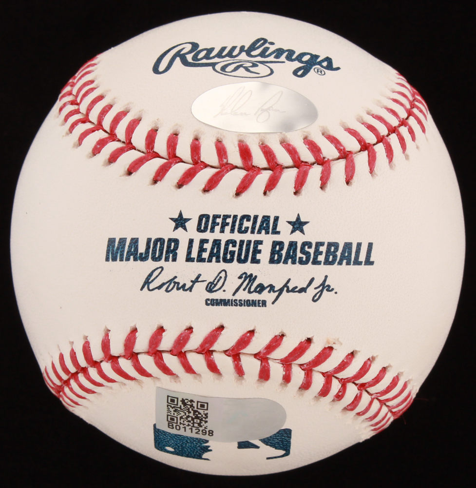 Nolan Ryan Signed OML Baseball Inscribed 1973 383 K s AIV COA 