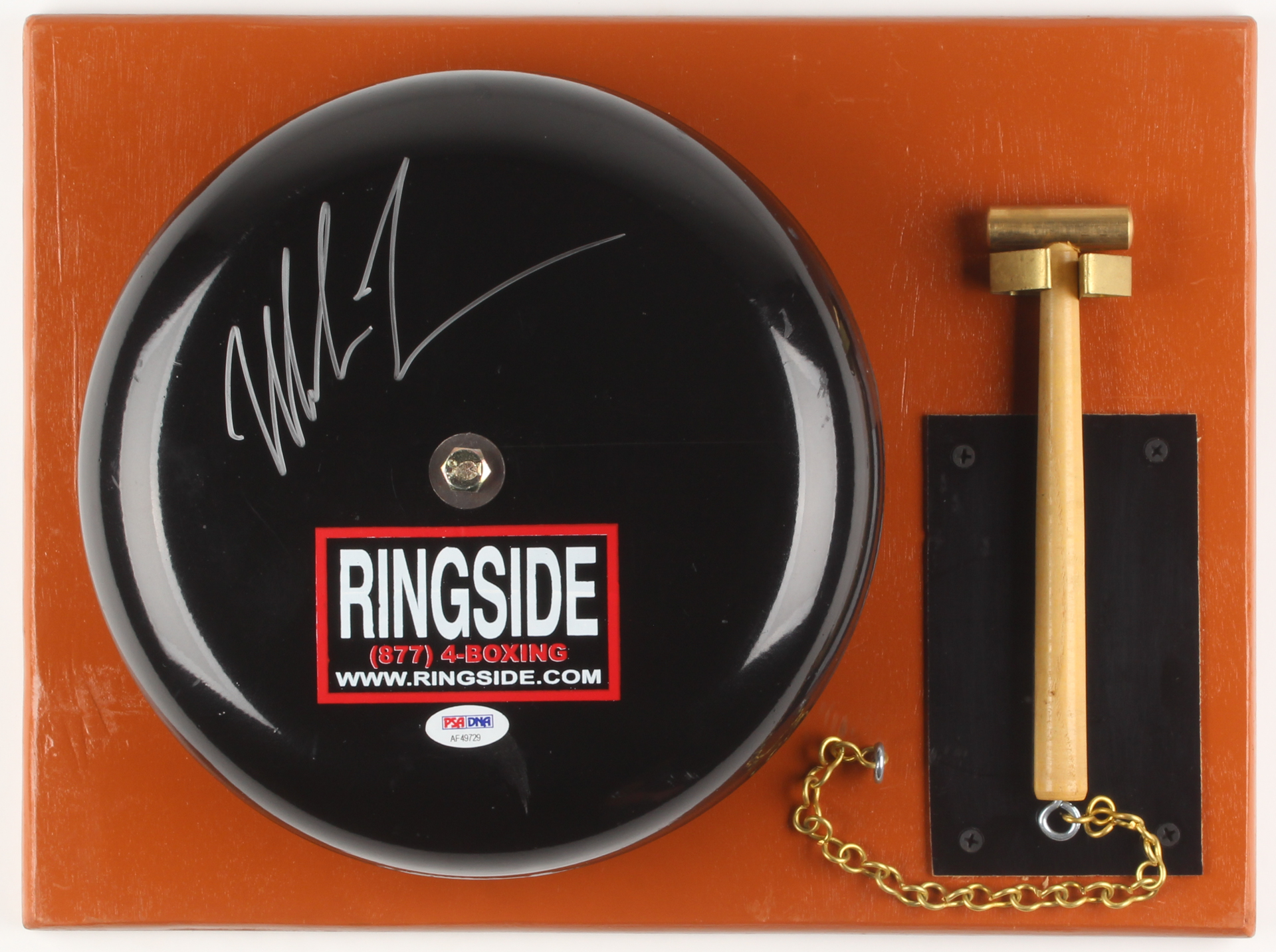 Mike Tyson Signed Authentic Full Size Ringside Boxing Bell (PSA COA) at PristineAuction.com Mike Tyson Signed Authentic Full Size Ringside Boxing Bell (PSA COA) at PristineAuction.com