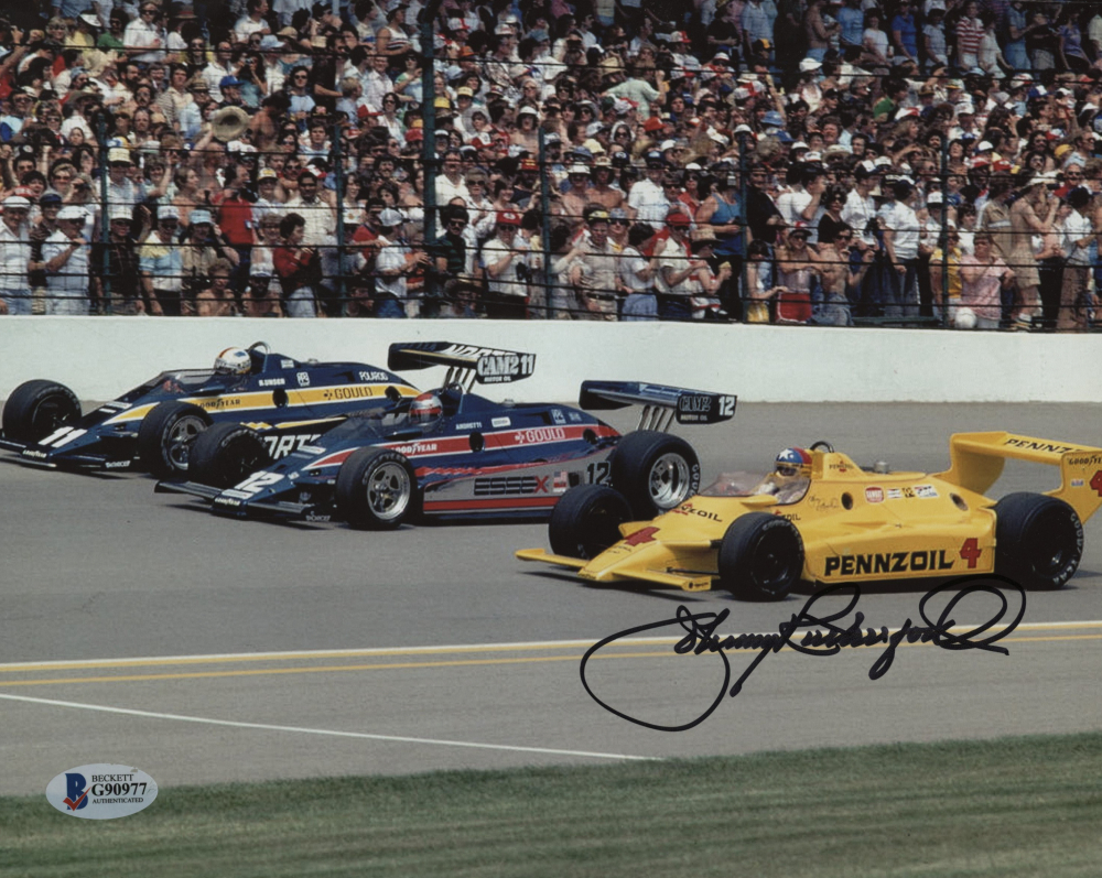 Johnny Rutherford Signed 8x10 Photo (Beckett COA) | Pristine Auction
