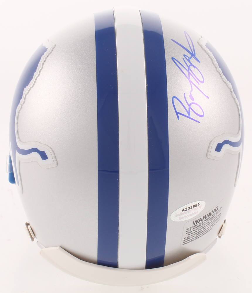 Barry Sanders Signed Detroit Lions Throwback Mini Helmet (Schwartz COA) at PristineAuction.com Barry Sanders Signed Detroit Lions Throwback Mini Helmet (Schwartz COA) at PristineAuction.com